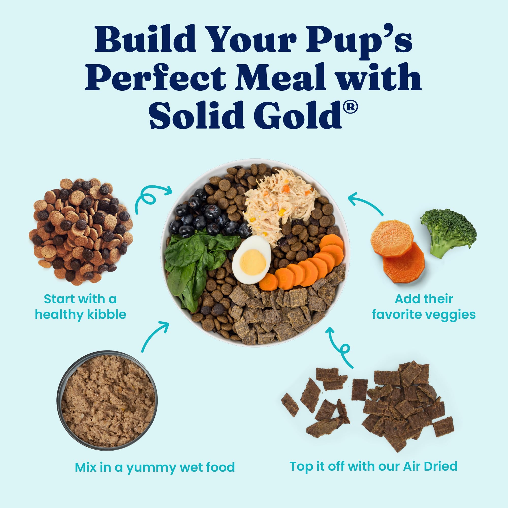 Solid Gold chien mange la pâtée, améliore appétit et plaisir du repas