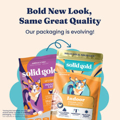Solid Gold étiquette nutritive affichant valeurs et informations claires