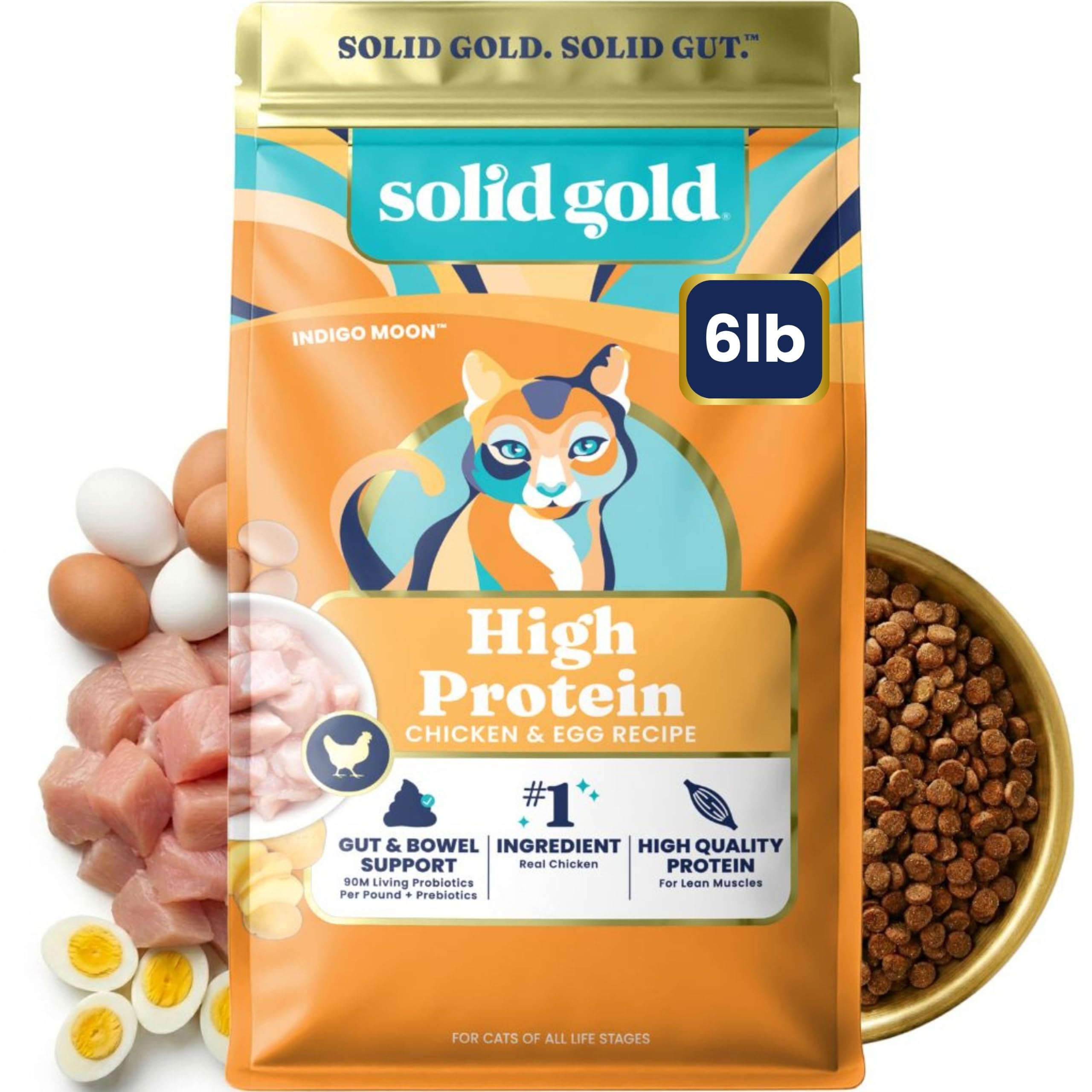 Solid Gold paquet face avant montrant étiquette et bénéfices nutritionnels