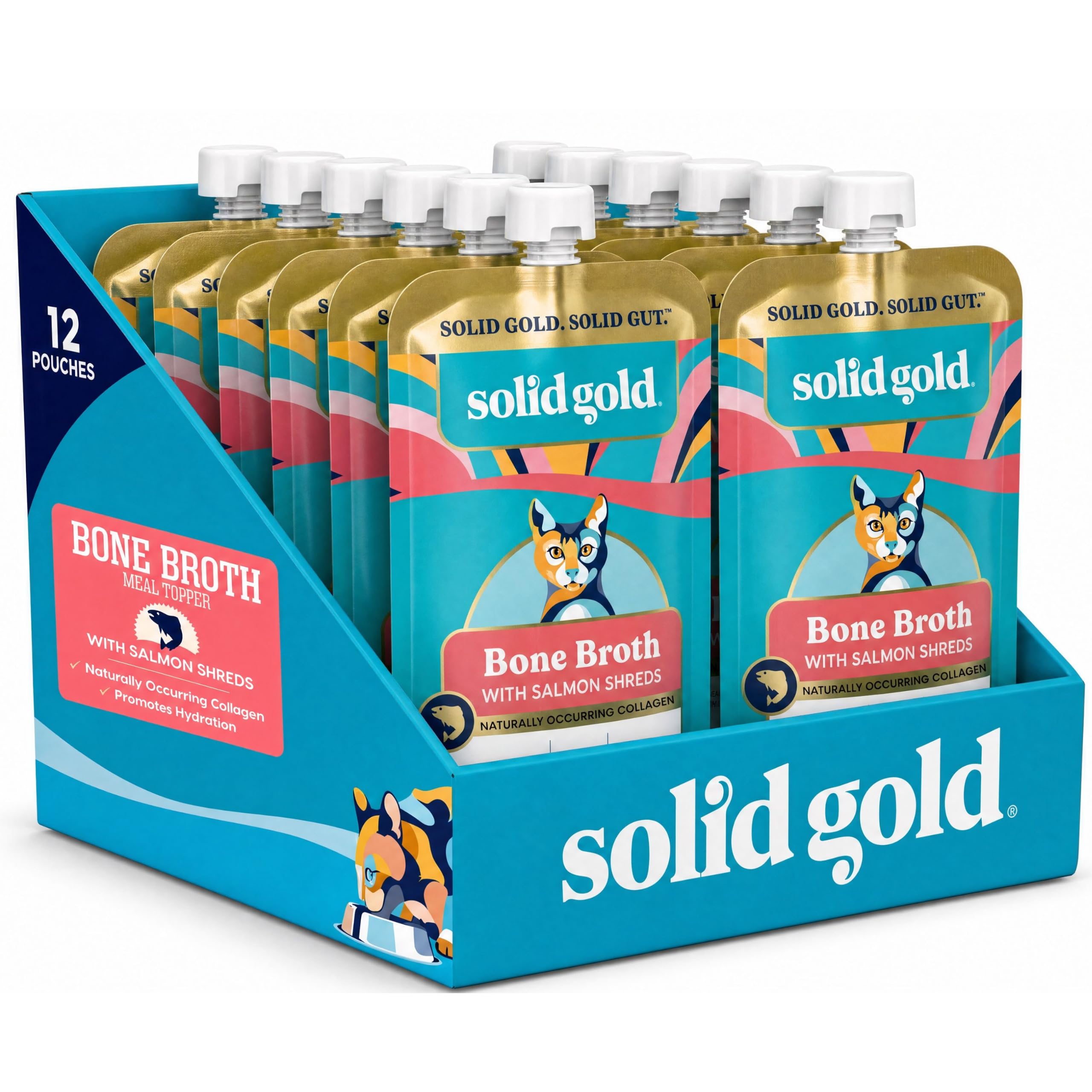 Solid Gold poche devant montrant l’emballage et facilité d’utilisation