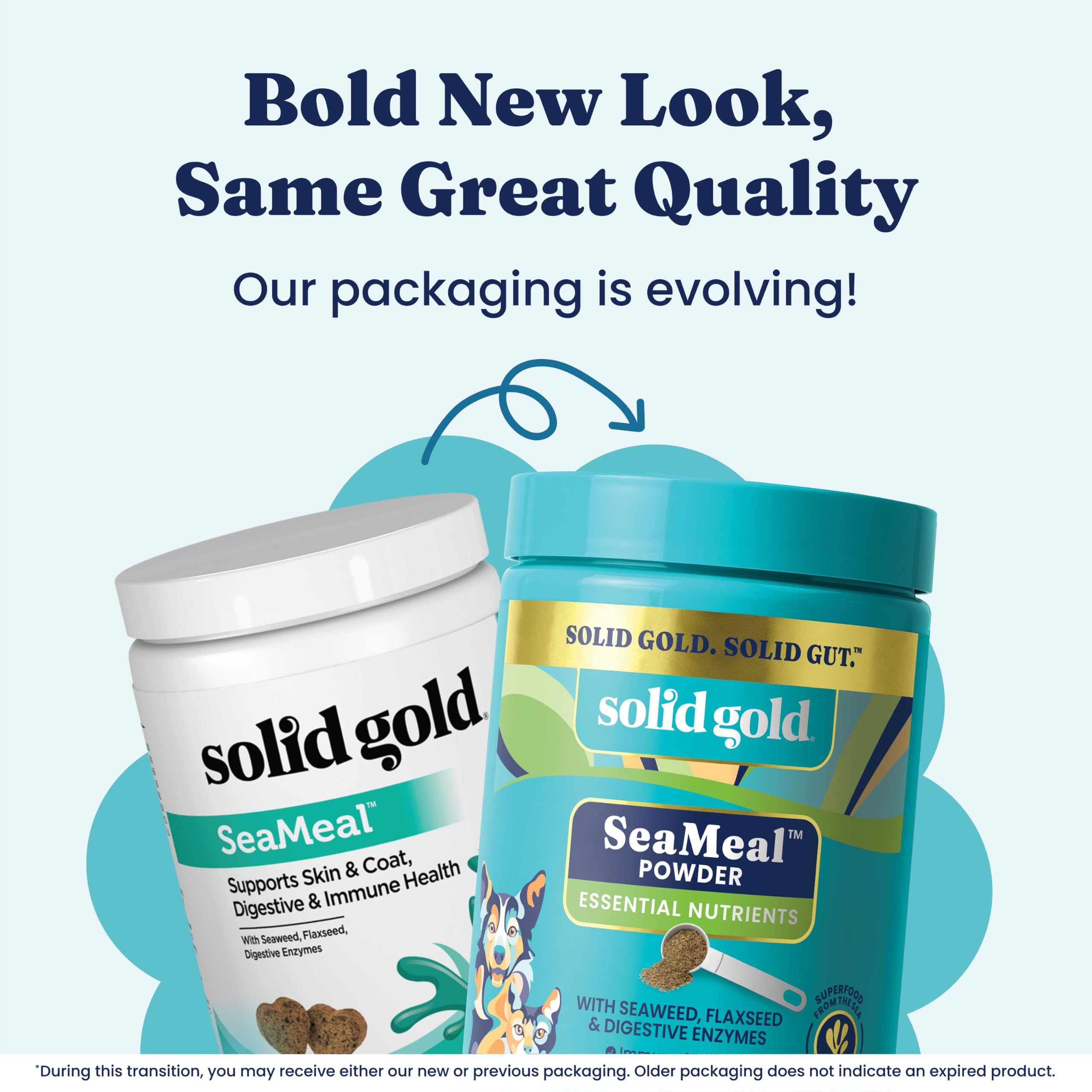 Solid Gold ajout SeaMeal au repas de chat pour pelage brillant