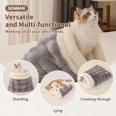 SOMAHE chat endormi dans le sac, cachette rassurante et intime
