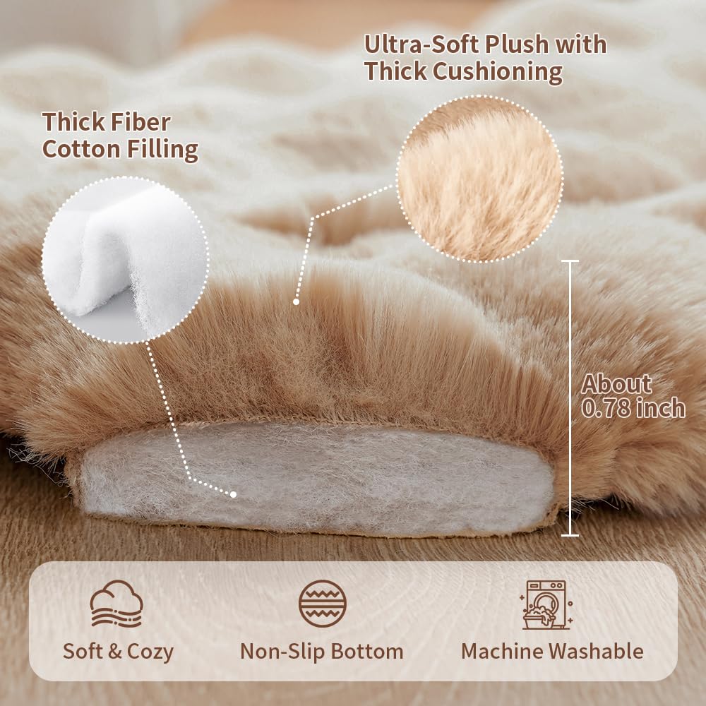 SOMAHE tapis en usage sur canapé avec chat pour confort cosy