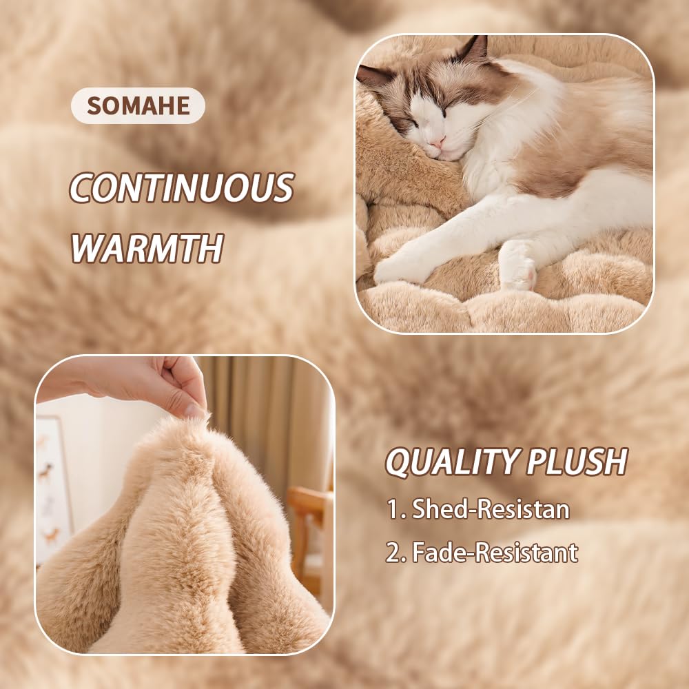 SOMAHE tapis préparé pour lavage machine pour entretien facile