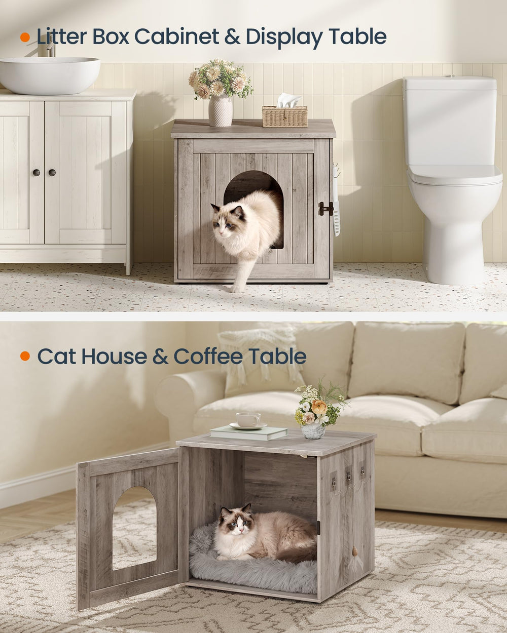 SONGMICS HOME dessus supportant poids, sert de table d'appoint robuste