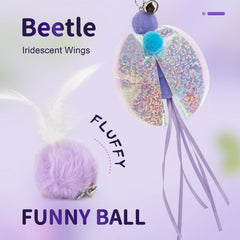 SONGWAY assortiment de pompons et insectes en peluche montrant textures variées