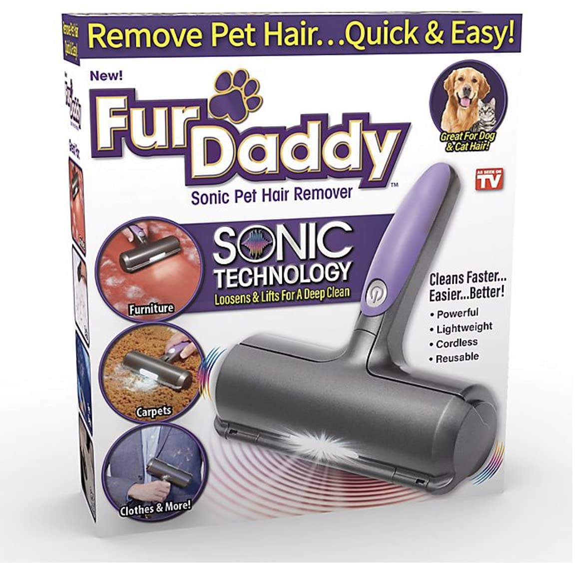 SONIC TECHNOLOGY Fur Daddy face avant montrant design ergonomique et efficacité