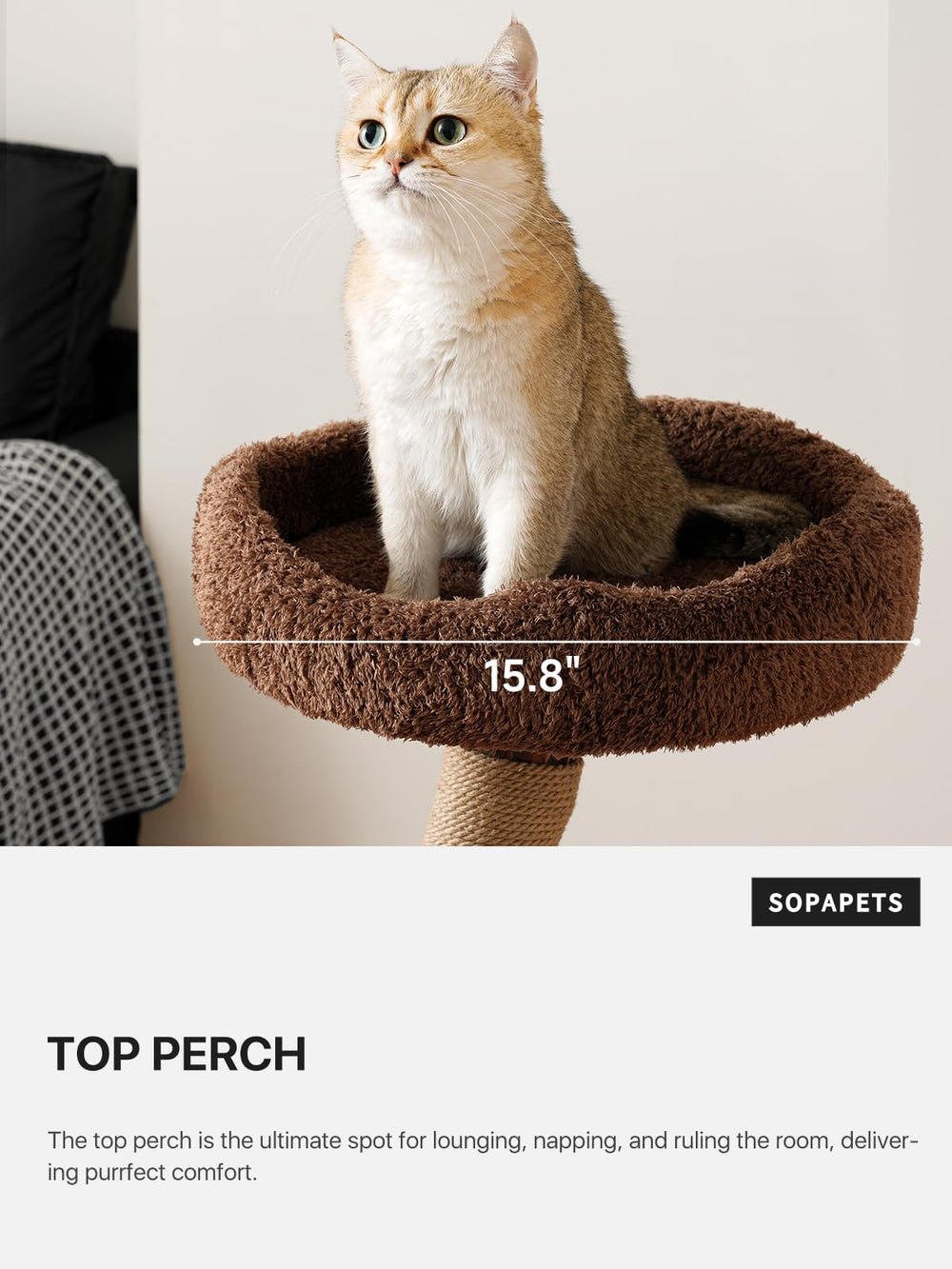 Sopapets plateforme en peluche pour siestes confortables et douces