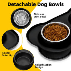 soptreedx gamelles en usage avec petit chien repas stable