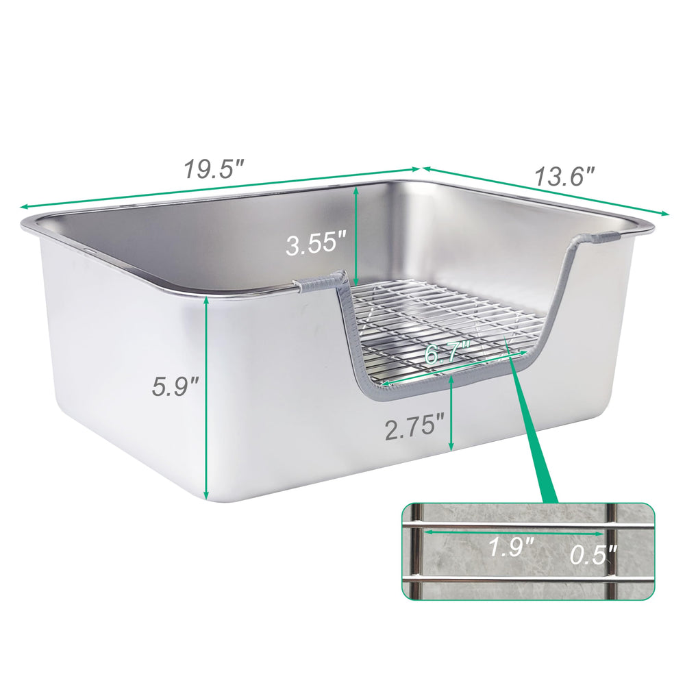 Sorstrem gros plan grille en acier inoxydable pour séparation hygiénique