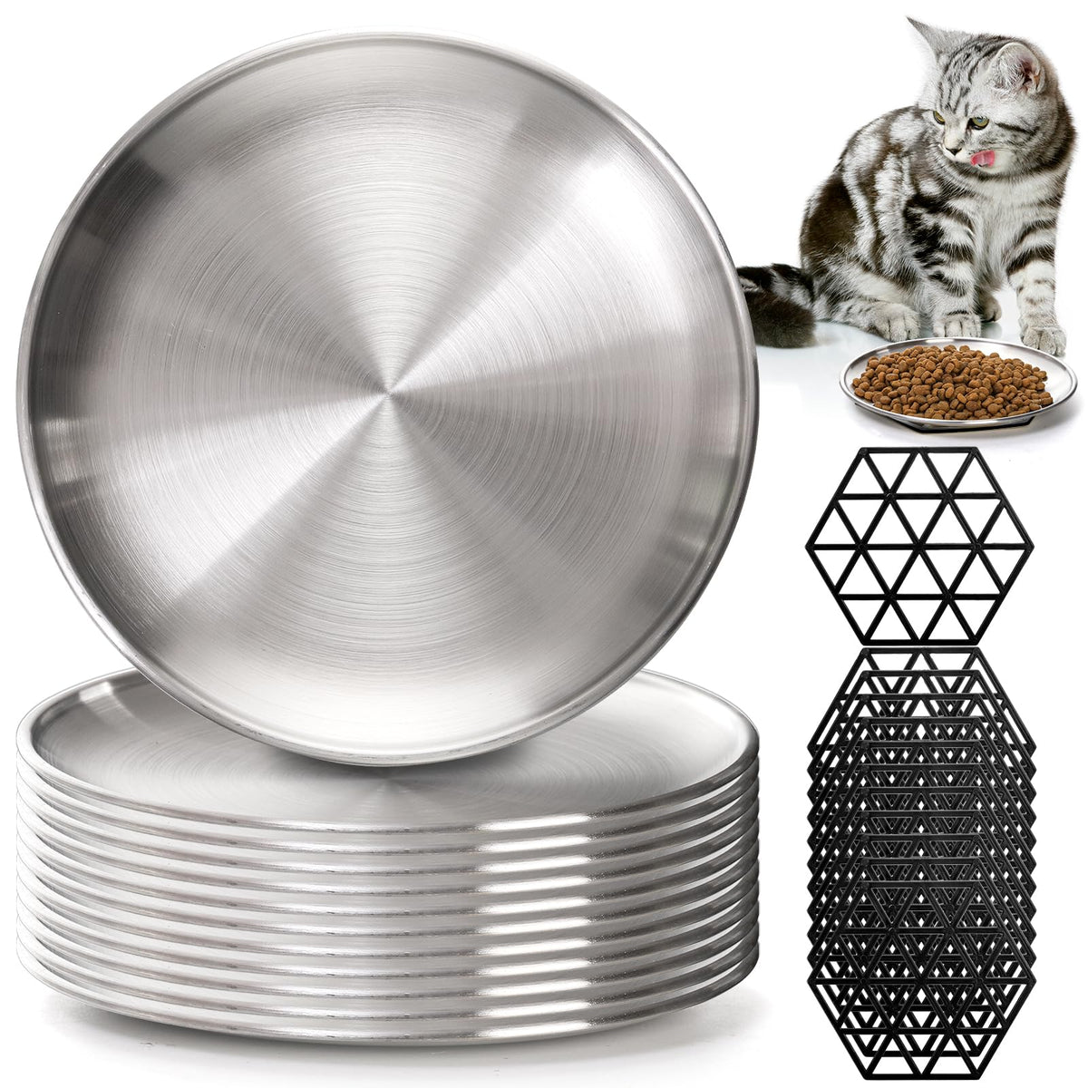 SOUJOY bol inox de face montrant surface plate et hygiène durable