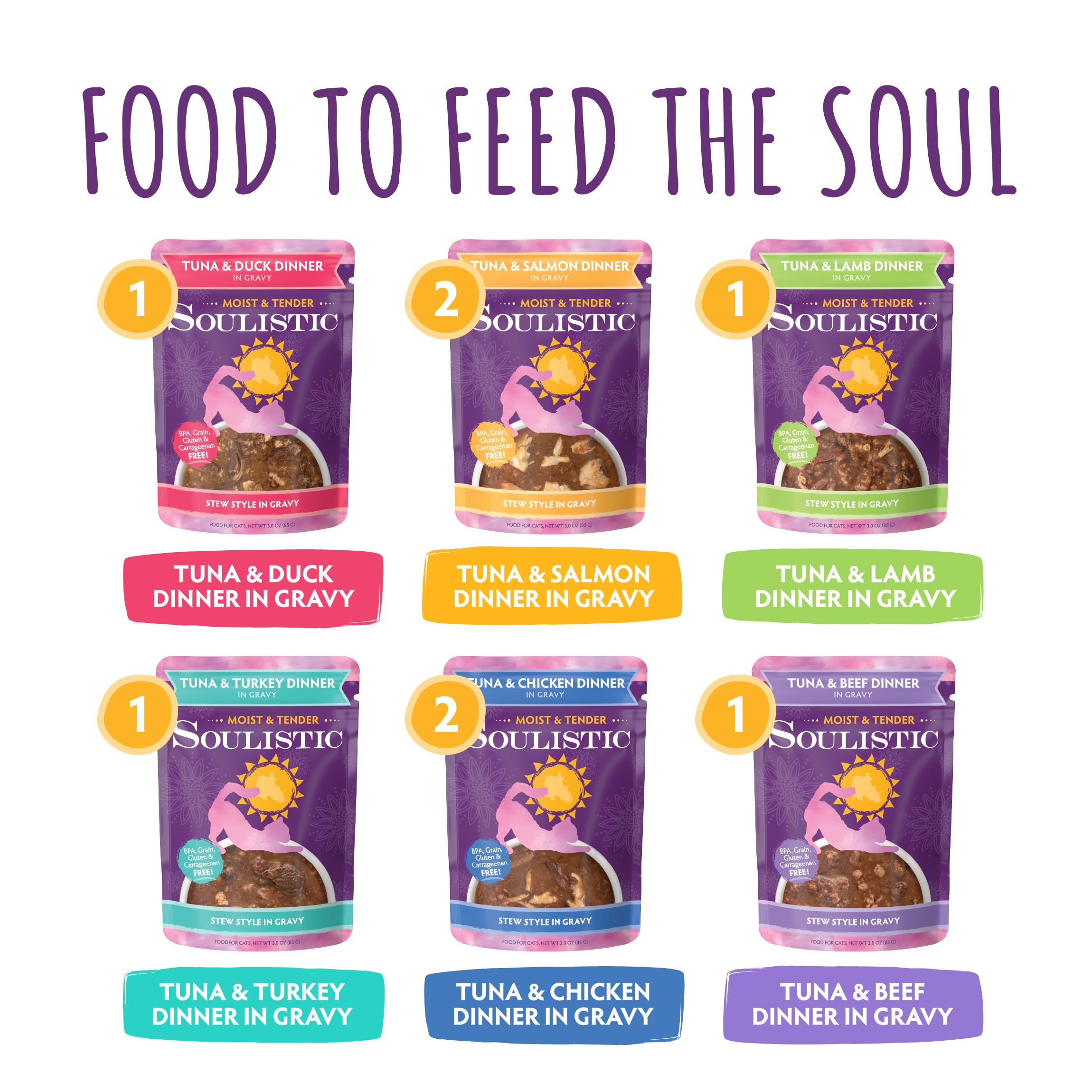 Soulistic étiquette valeurs nutritives indiquant composition complète et transparente