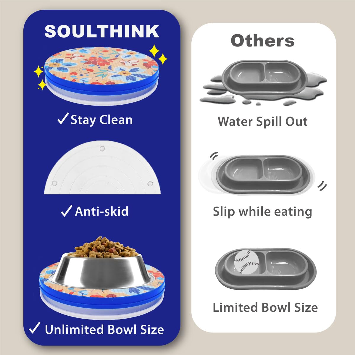 SoulThink comparaison taille montrant dimensions pratiques et gain de place