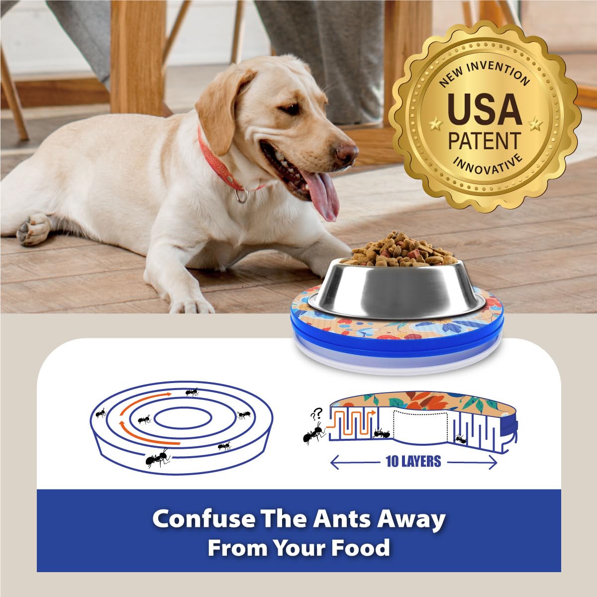 SoulThink plateau en usage avec chat garantissant alimentation sans insectes