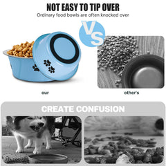 SOUXU gamelle en usage avec chien pour repas propre et silencieux