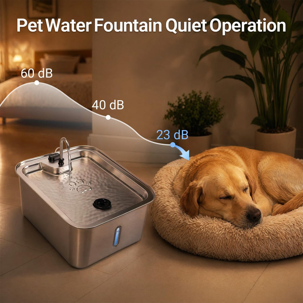SOVELIVEE fontaine en mode robinet, encourage la prise d'eau chez les chats