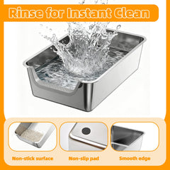 SpaceTime surface inox lisse pour nettoyage facile et hygiène