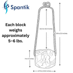 Corde d’accrochage Spantik suspend le bloc et garde le sel propre
