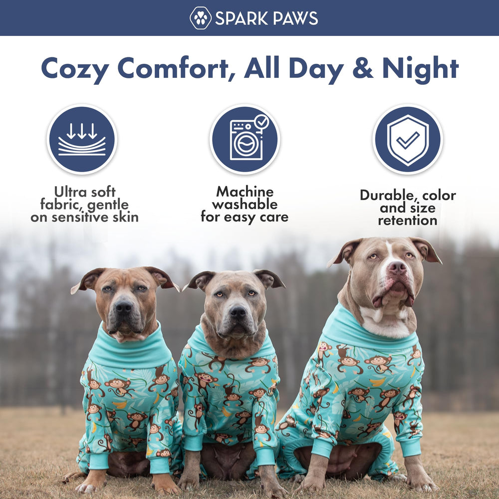 Spark Paws chien portant la combinaison pour récupération calme
