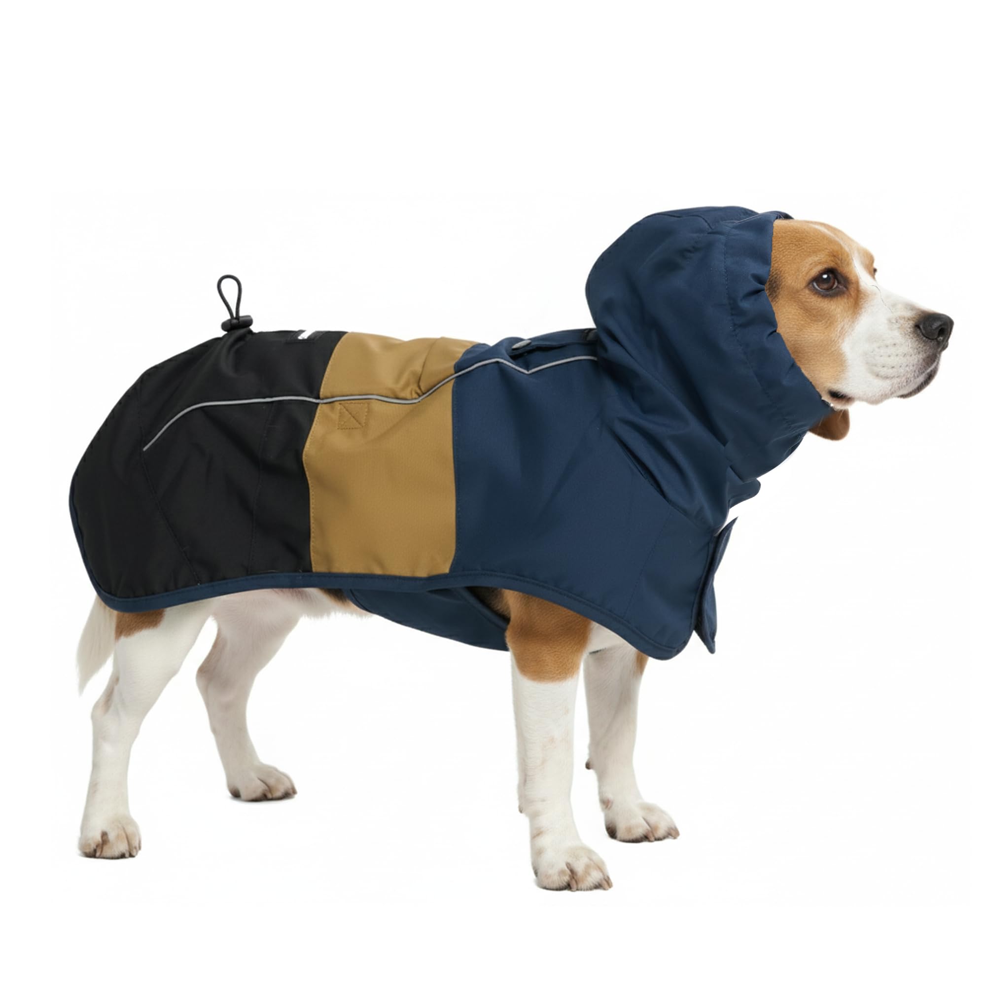 Spark Paws veste pluie face complète montrant protection intégrale