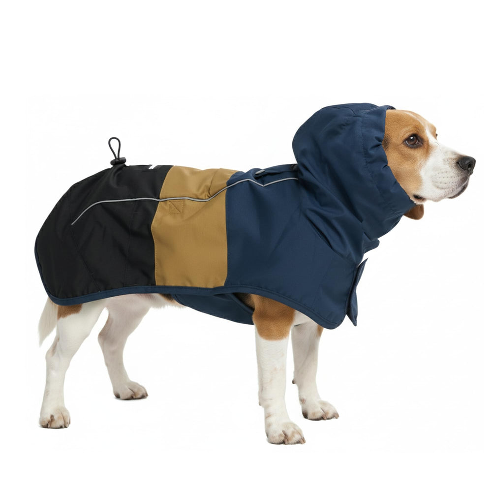 Spark Paws veste pluie face complète montrant protection intégrale