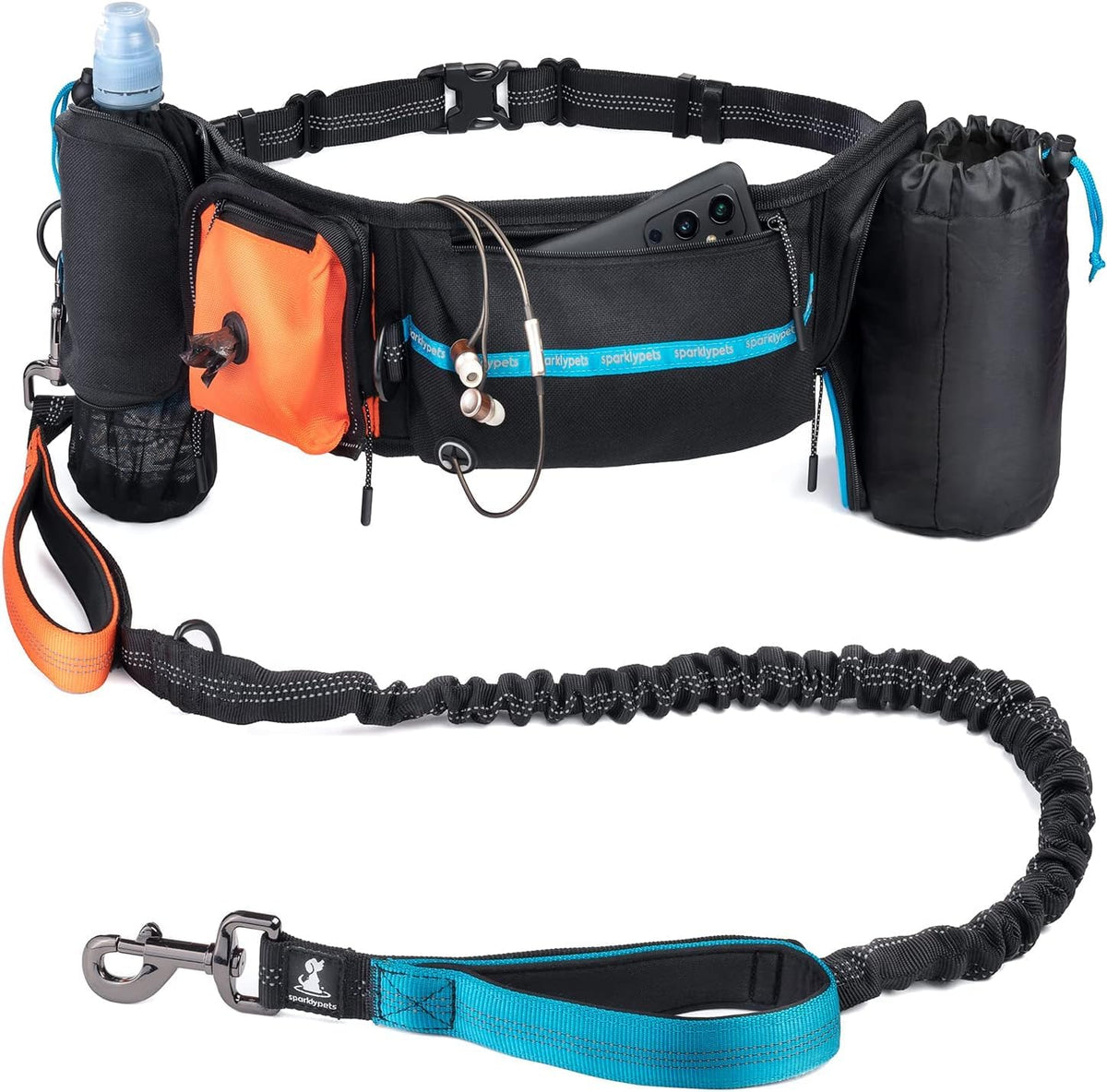 SparklyPets ceinture face avant montrant poches organisées et confort