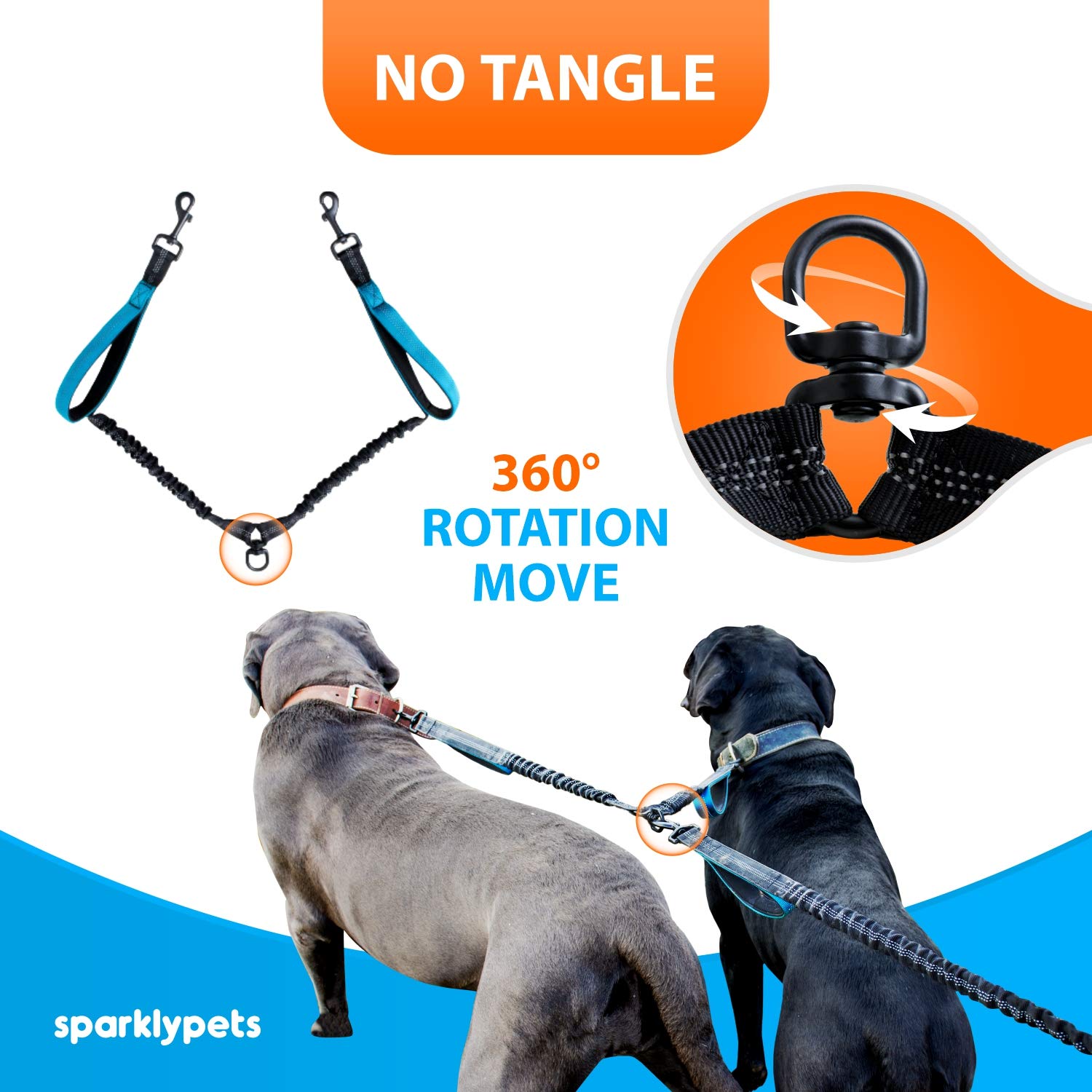 SparklyPets mousquetons acier inoxydable montrant sécurité et durabilité
