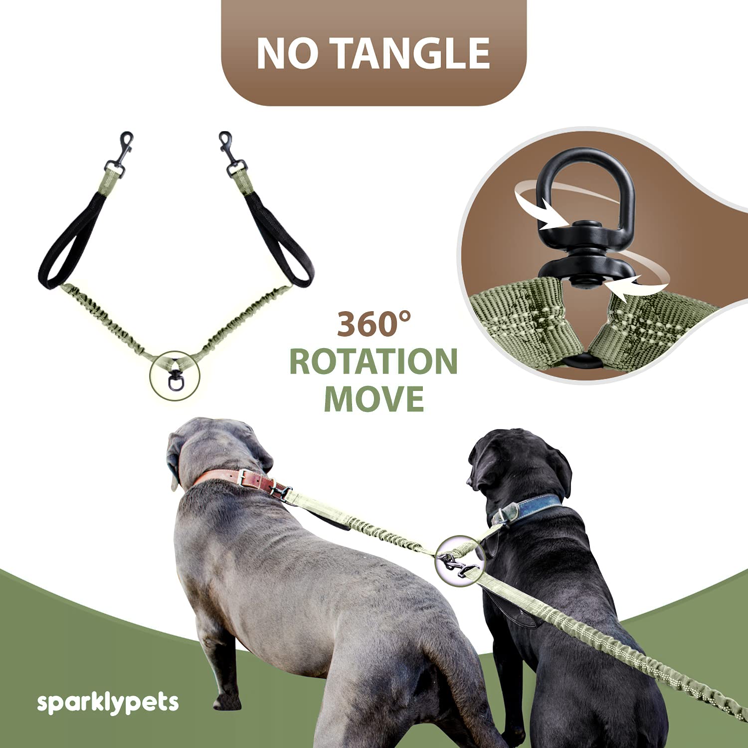 SparklyPets mousquetons en acier inoxydable garantissant sécurité et longévité