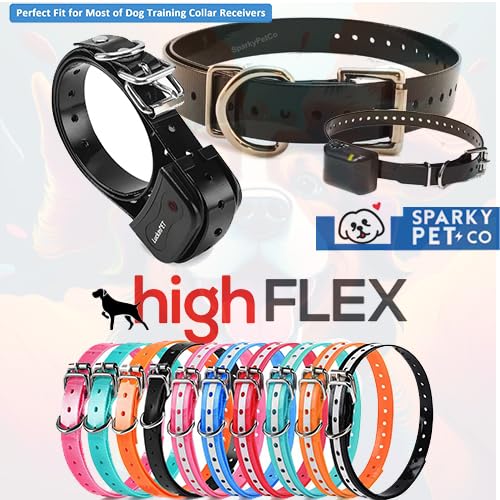 Sparky Pet Co sangle fixée à un récepteur GPS montrant compatibilité
