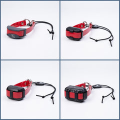 Sparky Pet Co sangle avec récepteur monté illustrant la compatibilité rapide
