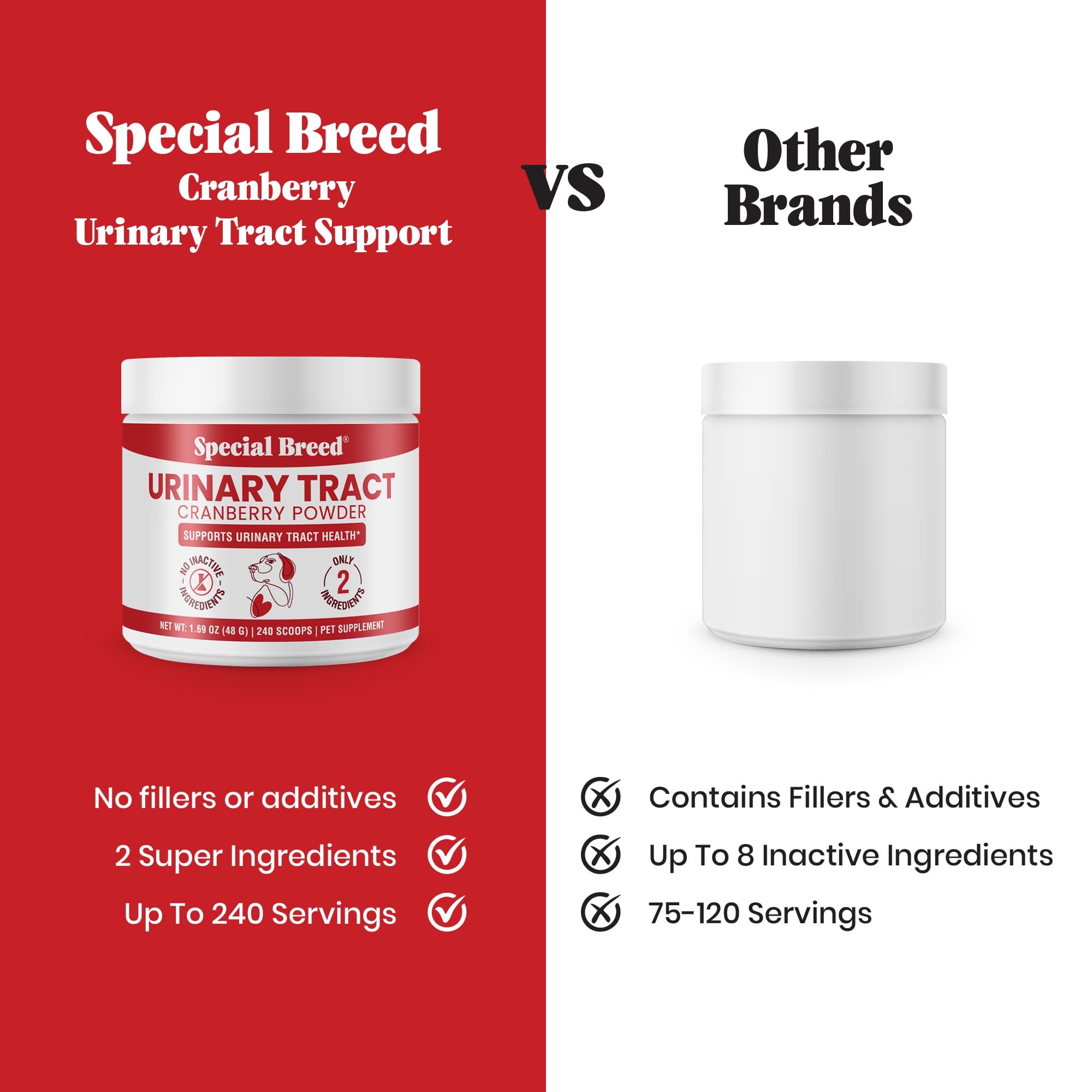 Special Breed pot à côté d'une main pour comparaison taille et longévité