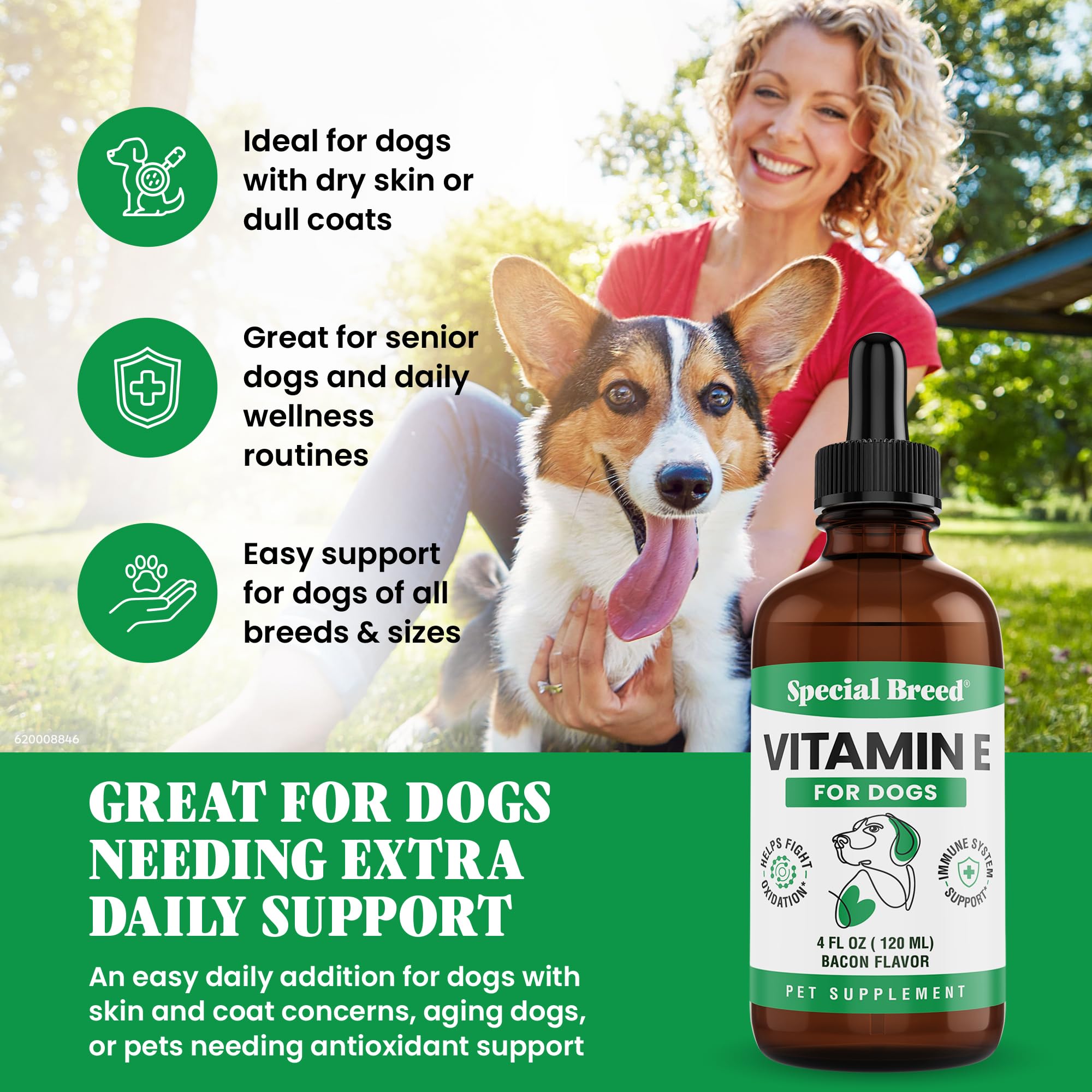 Special Breed compte‑gouttes inclus pour un dosage précis et facile