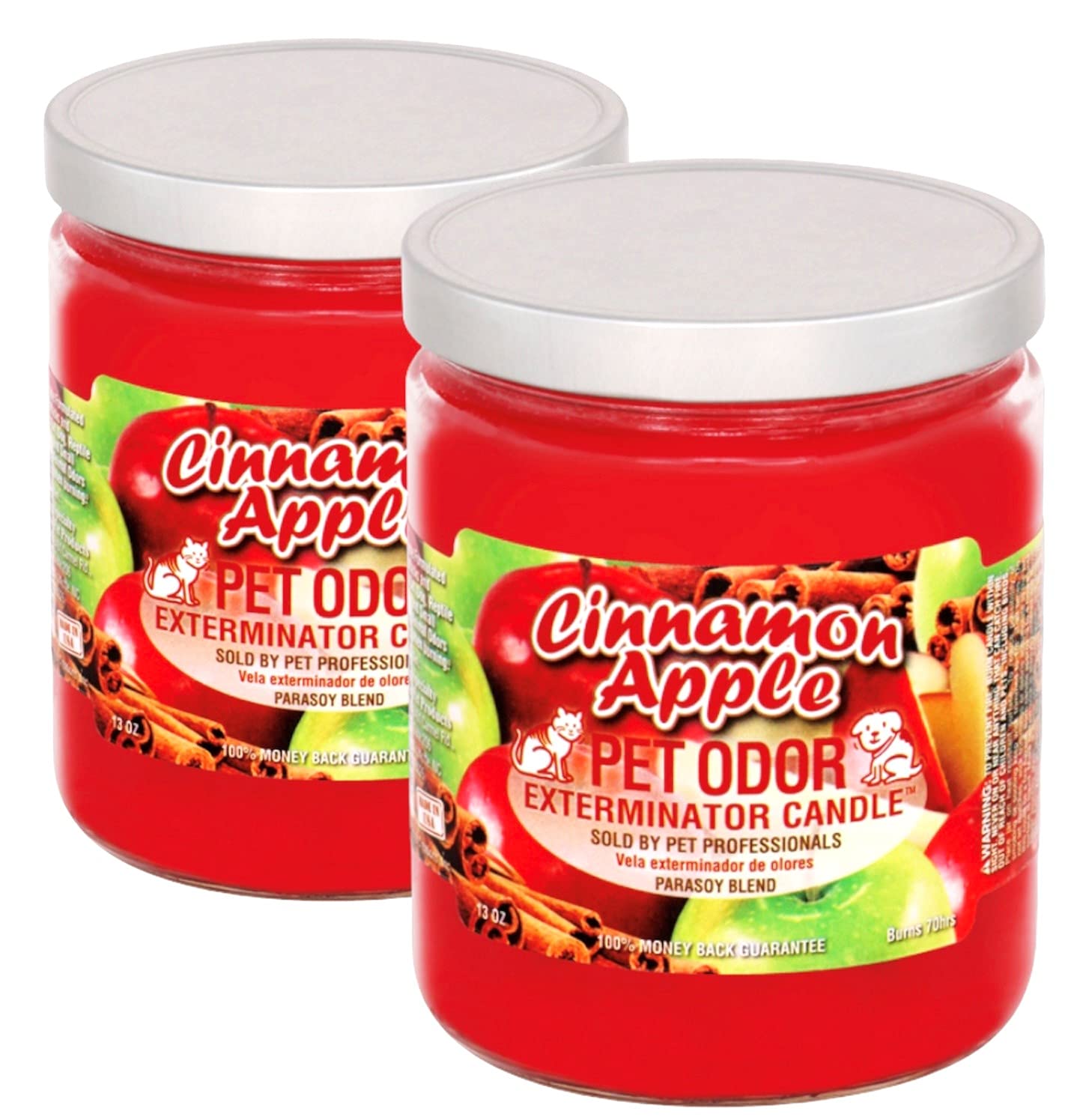 SPECIALTY PET PRODUCTS emballage frontal montrant le parfum Cinnamon Apple et durabilité