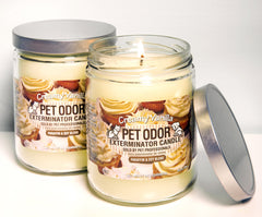 SPECIALTY PET PRODUCTS bougie vanille gros plan cire montrant texture durable