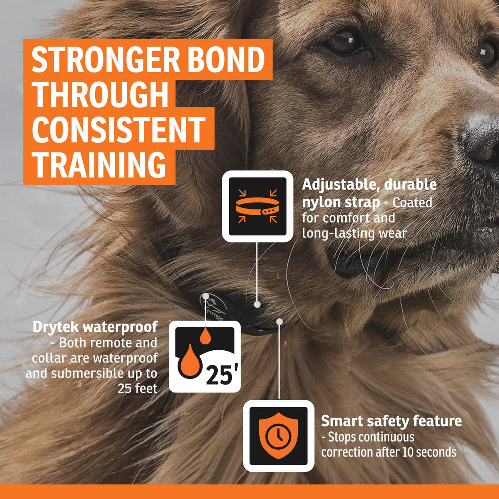 SportDOG détail du matériau DryTek assurant durabilité et étanchéité