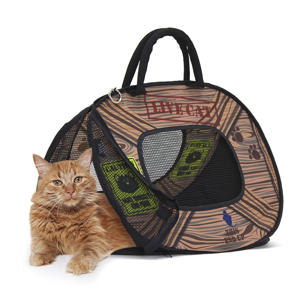 SportPet Designs vue avant du sac montrant le motif et l’ouverture sécurisée
