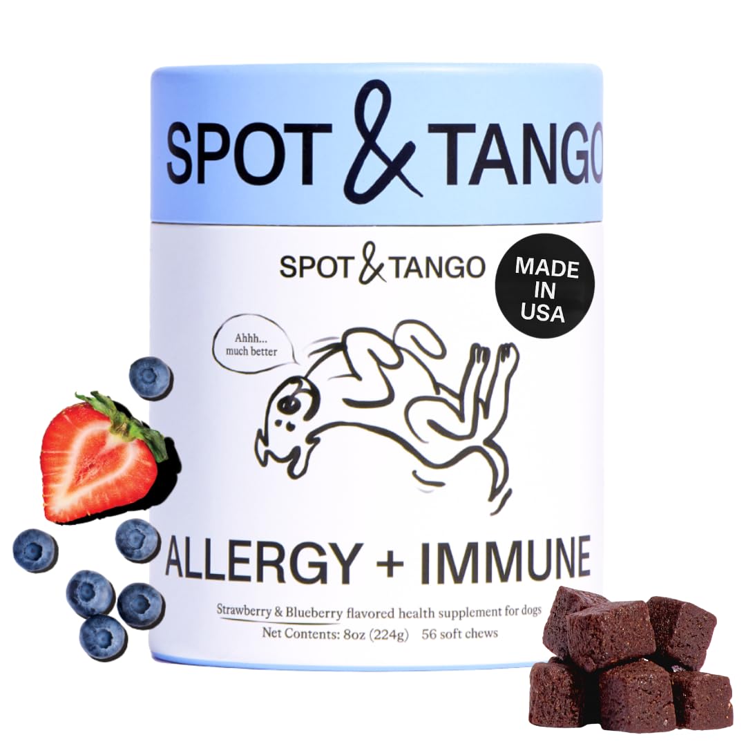 Spot & Tango emballage avant montrant le pot et bénéfice appétence