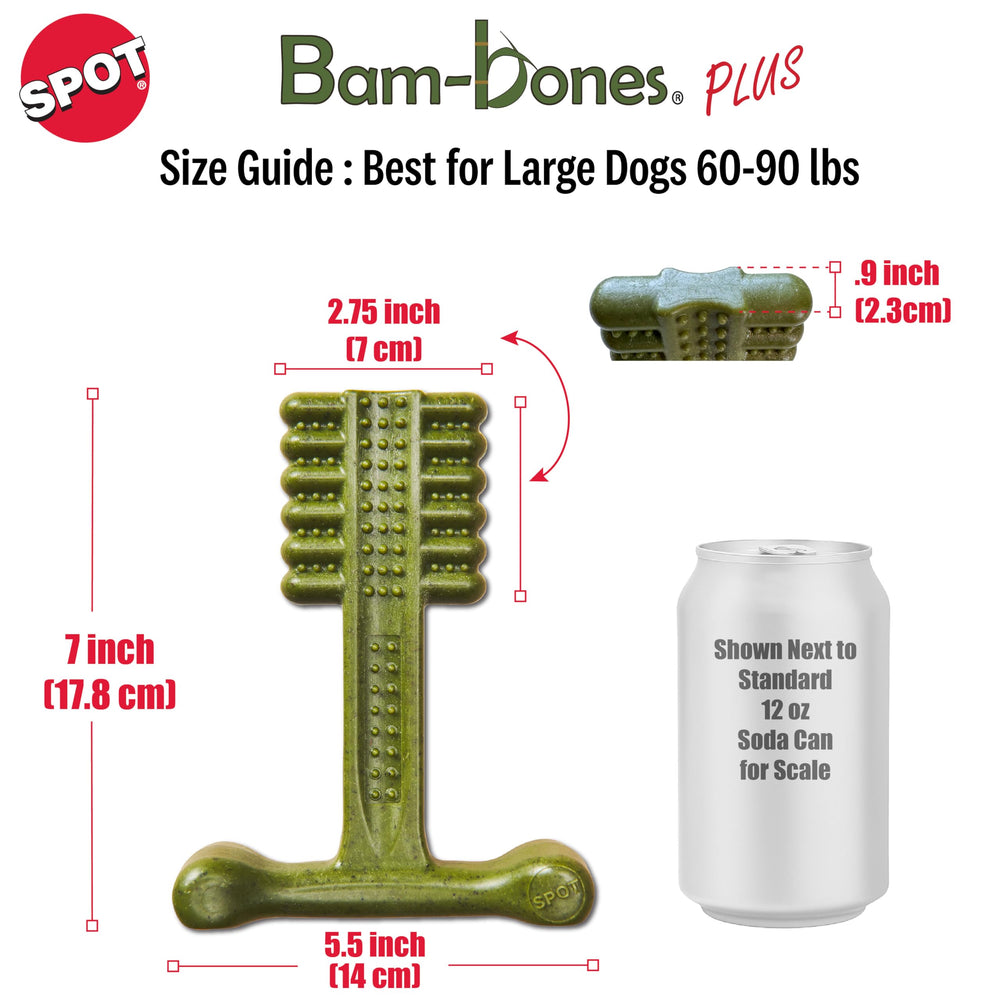 SPOT détail de la forme en T-bone pour prise ergonomique et stabilité