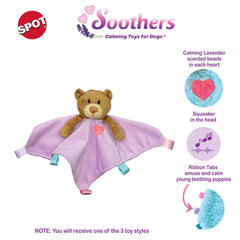 SPOT gros plan tissu doux du Lil Plush Blanket pour apaiser le chiot