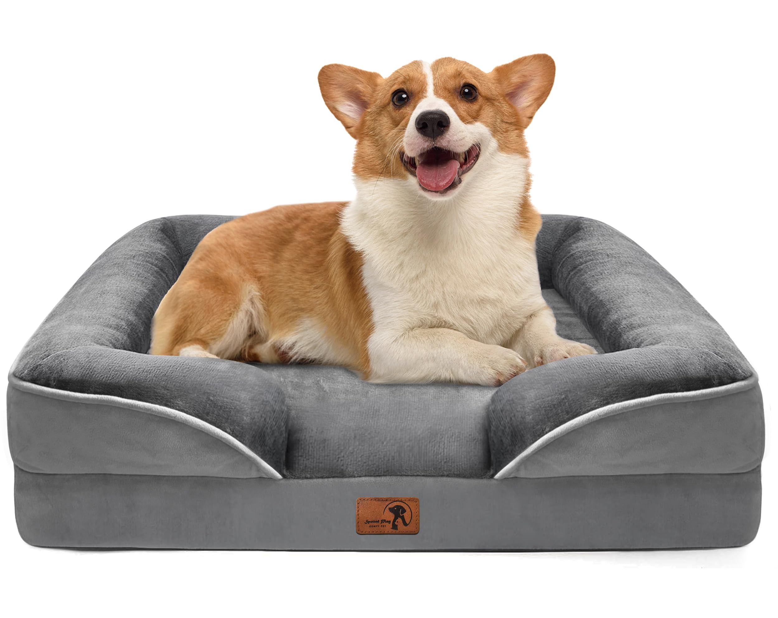 Spotted Play lit orthopédique vue avant montrant maintien et design confortable