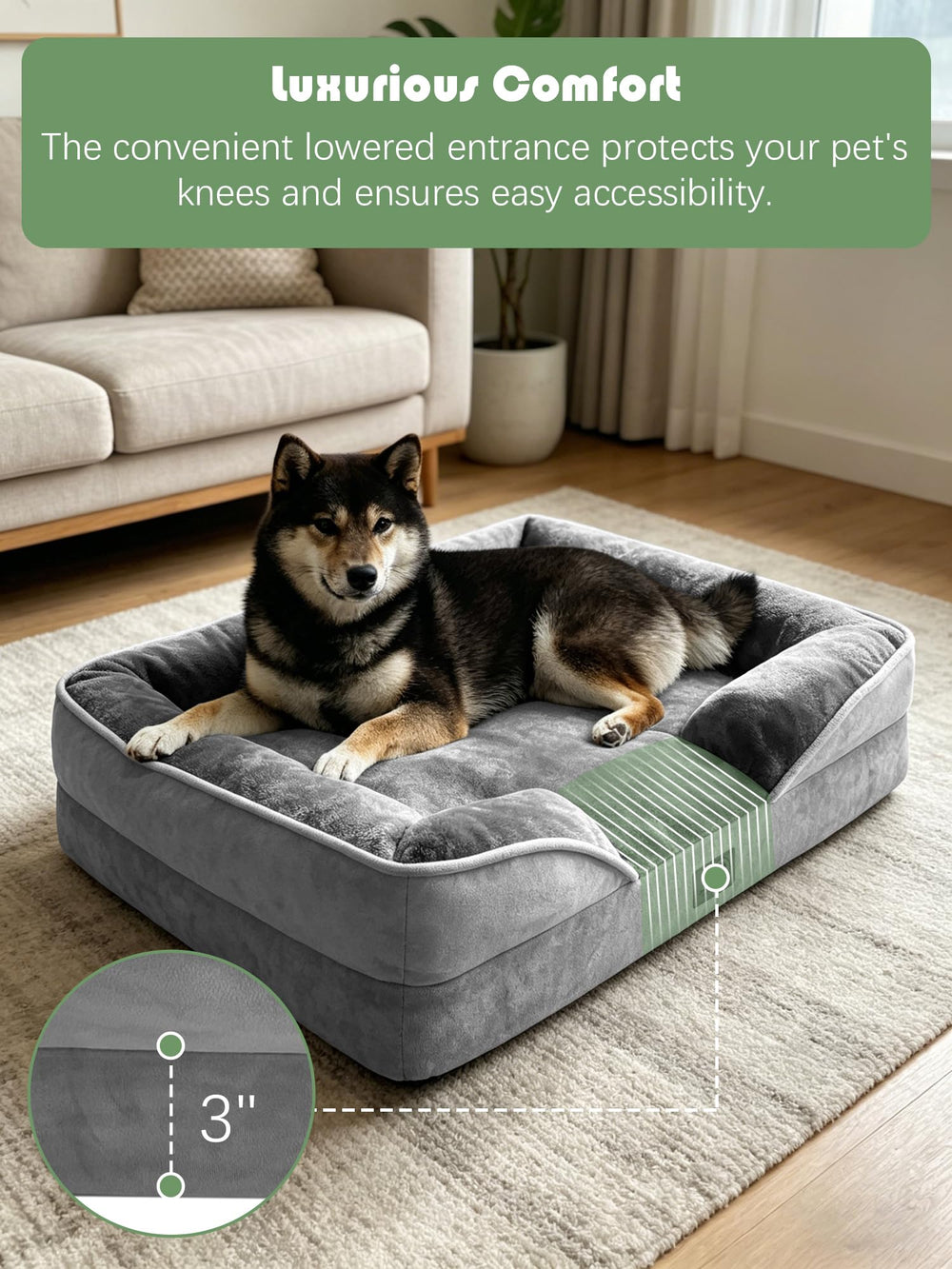 Spotted Play zoom sur le bolster rembourré pour appui tête et sécurité