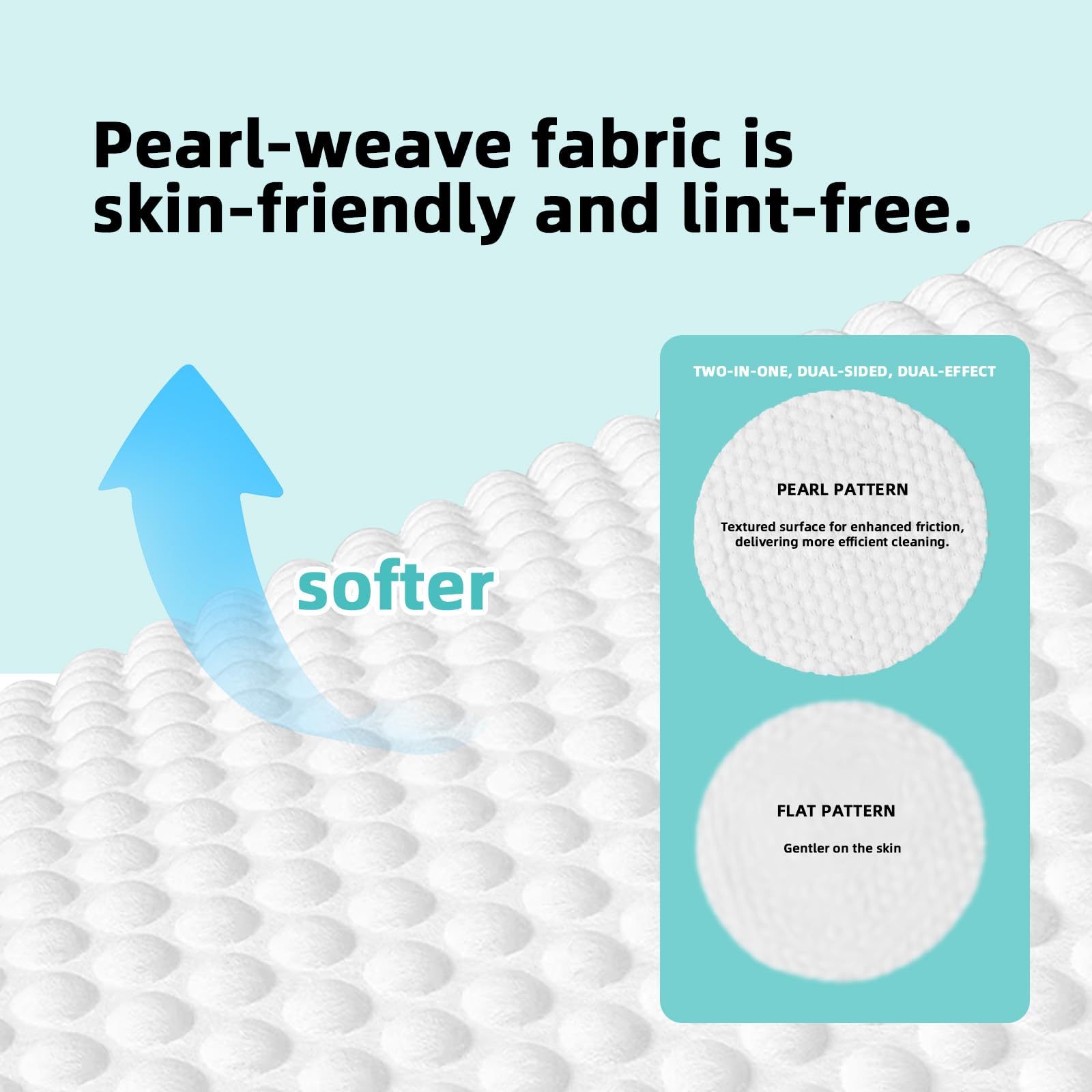 SPRAYVAN lingette dépliée montrant diamètre de 2,2 pouces pour nettoyer les deux yeux à la fois