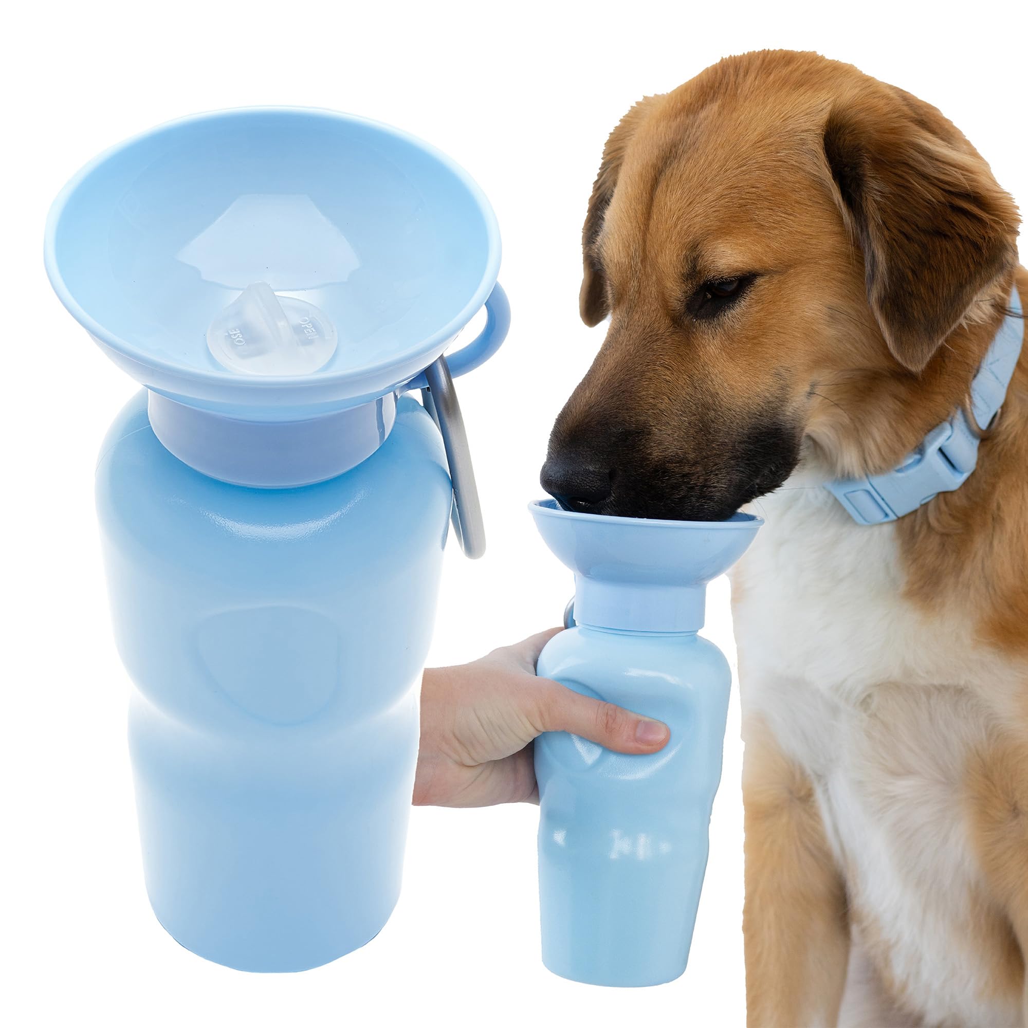 Springland Pets vue avant de la bouteille pour transport facile
