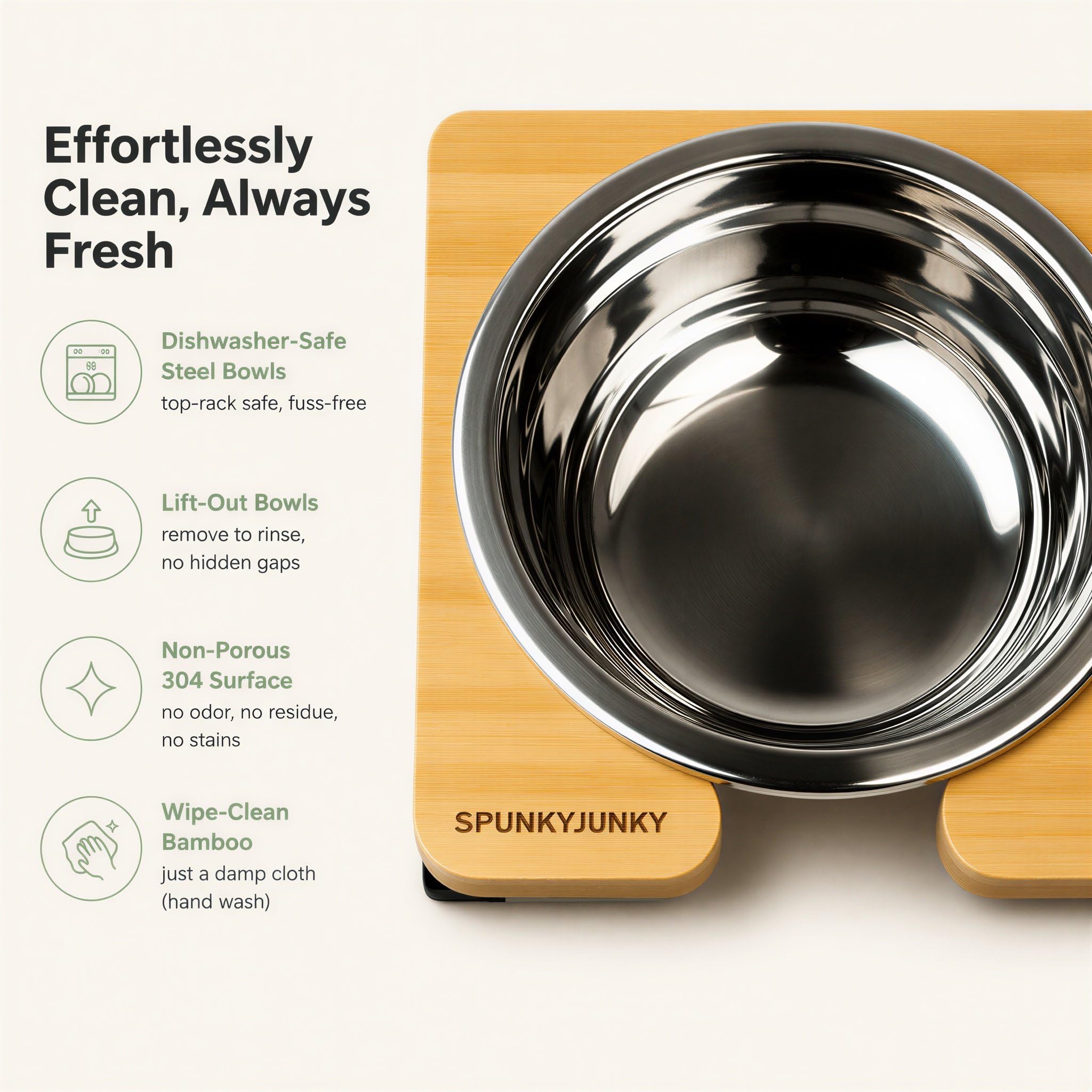SPUNKYJUNKY bol en usage par chien montrant confort de repas