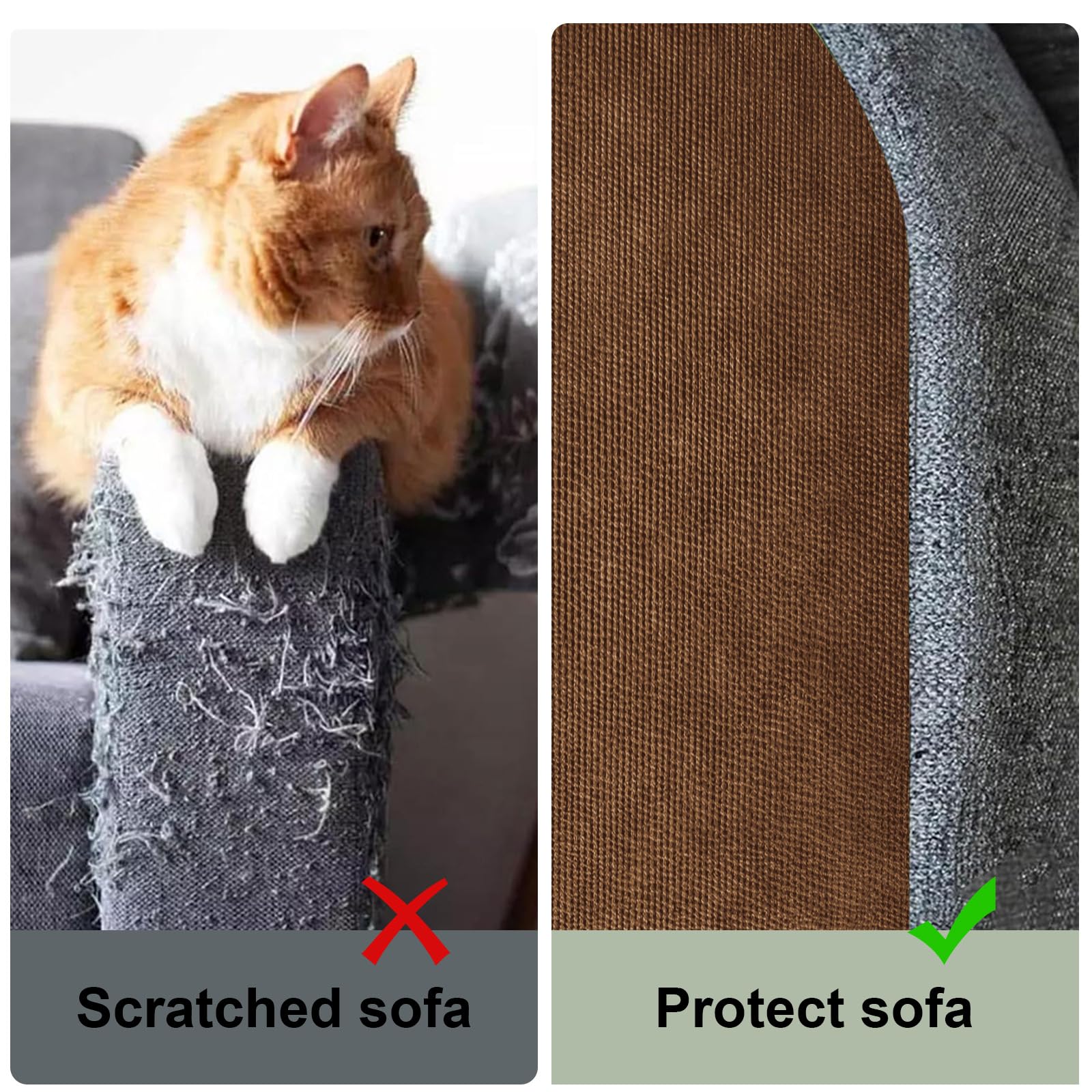 SREBAY tapis posé sur canapé montrant protection immédiate des accoudoirs