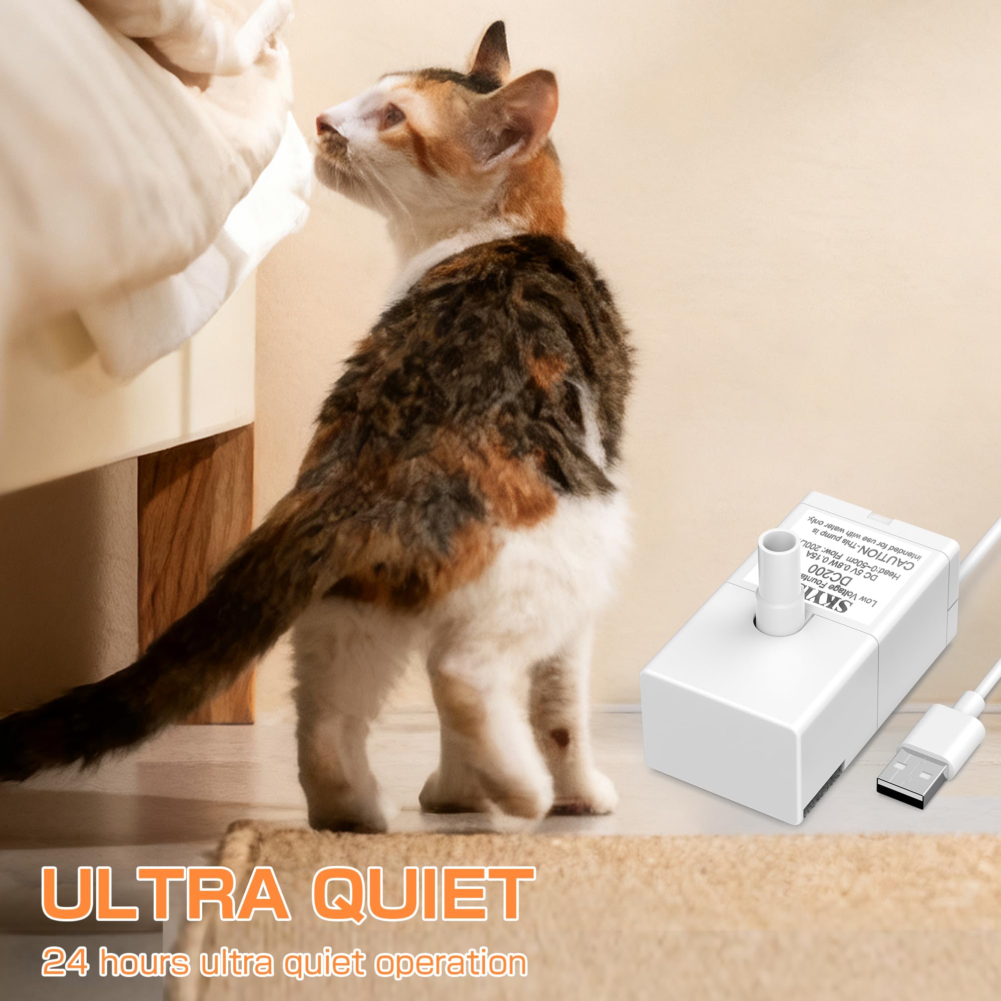 Srnona câble USB et connecteur montrant branchement sécurisé