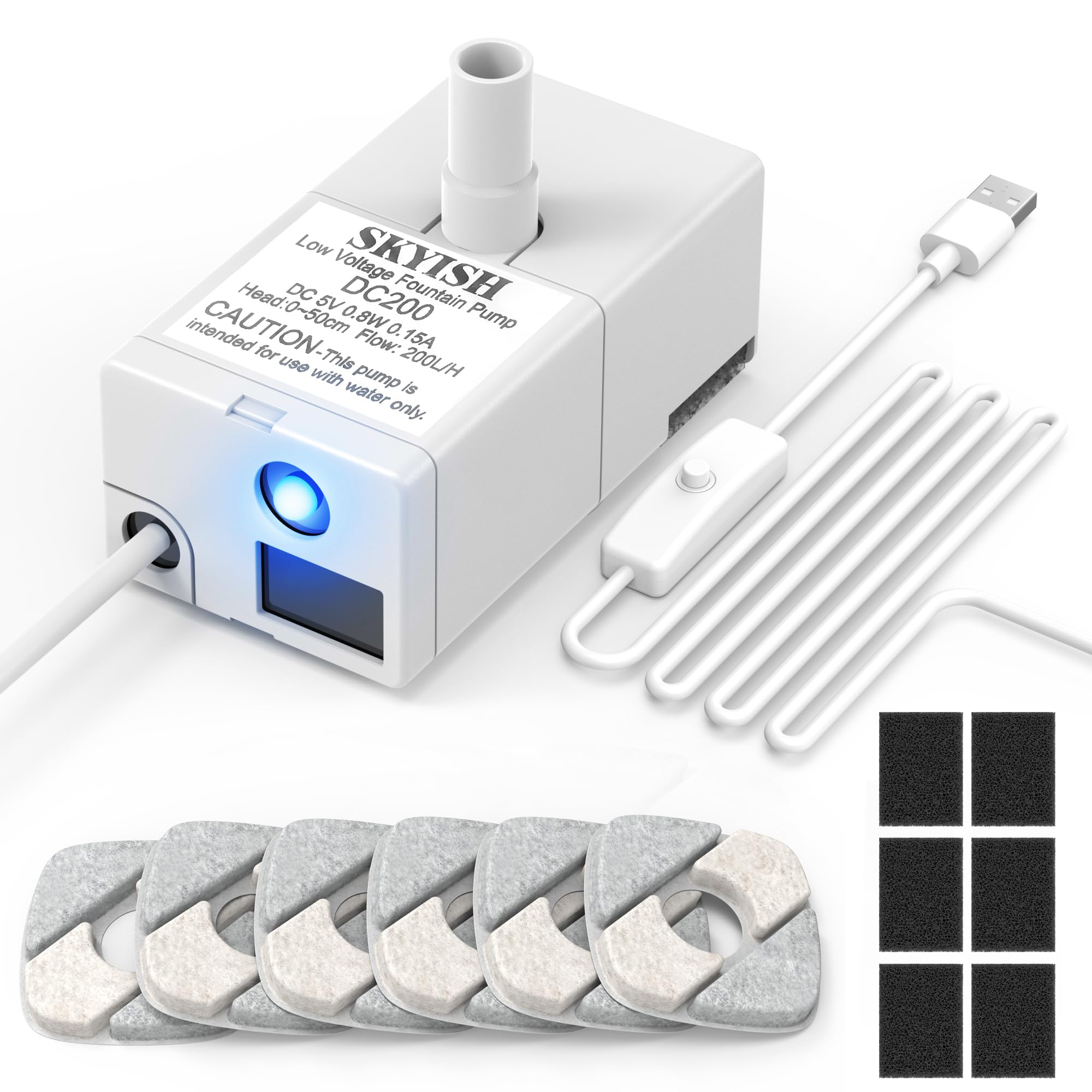 Srnona pompe vue de face montrant design compact et silence