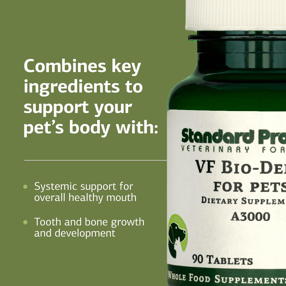 Main tenant comprimés VF Bio-Dent Standard Process pour doser facilement