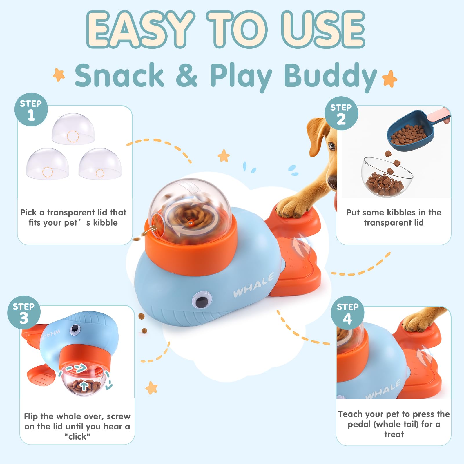 Star&Mi chat actif utilisant le jouet pour stimulation mentale et récompense