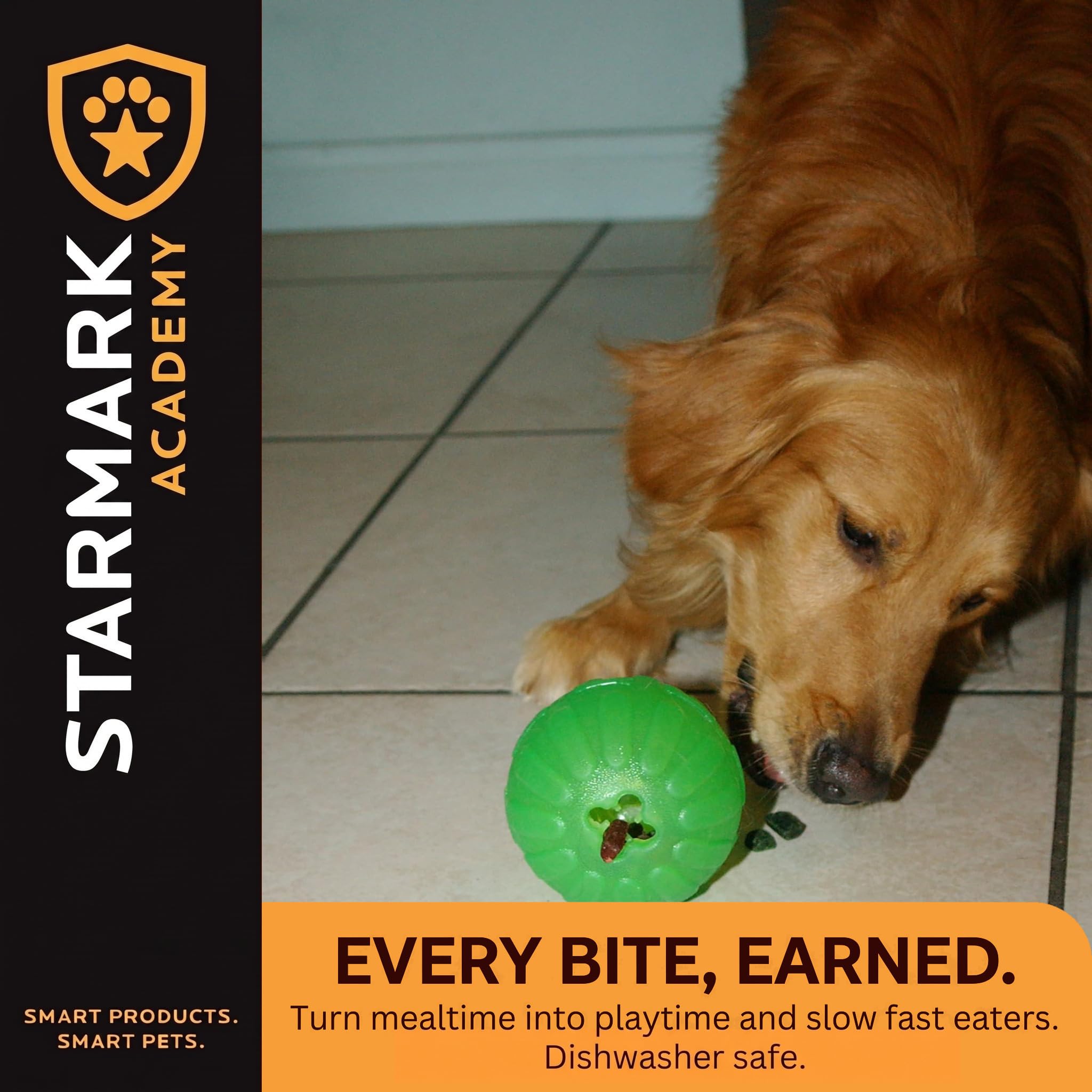 Starmark packaging et étiquette montrant instructions et avantages